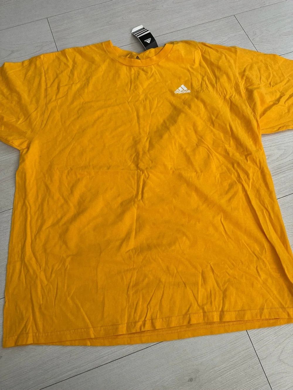 New yellow adidas tshirt
